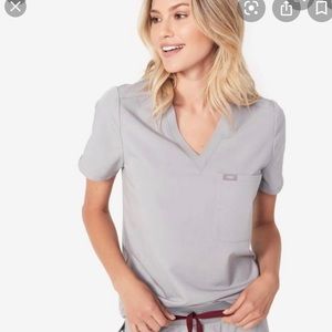 Figs Catarina one pocket scrub top cement